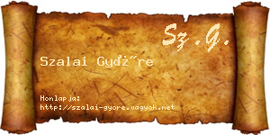 Szalai Györe névjegykártya
